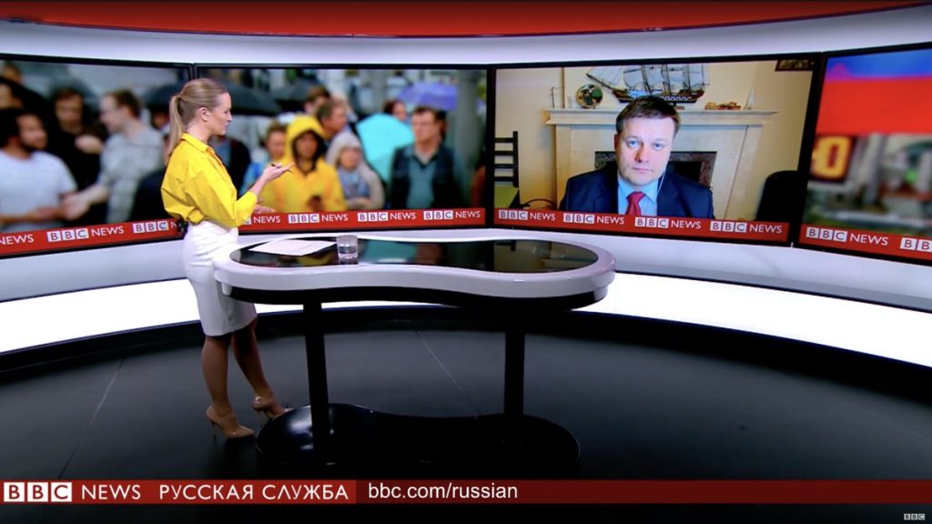 Адвокат Жаров в прямом эфире BBC News - Русская Служба