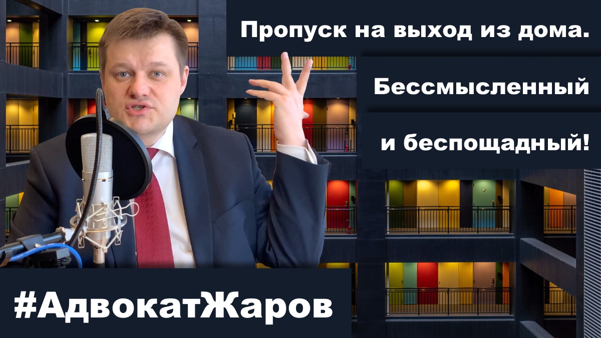 Пропуск на выход из дома. Бессмысленный и беспощадный! | Команда Жарова