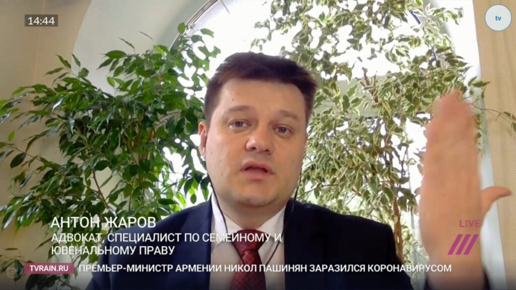 Адвокат Жаров в прямом эфире телеканала ДОЖДЬ - Программа "День защиты детей. Не только 1 июня"